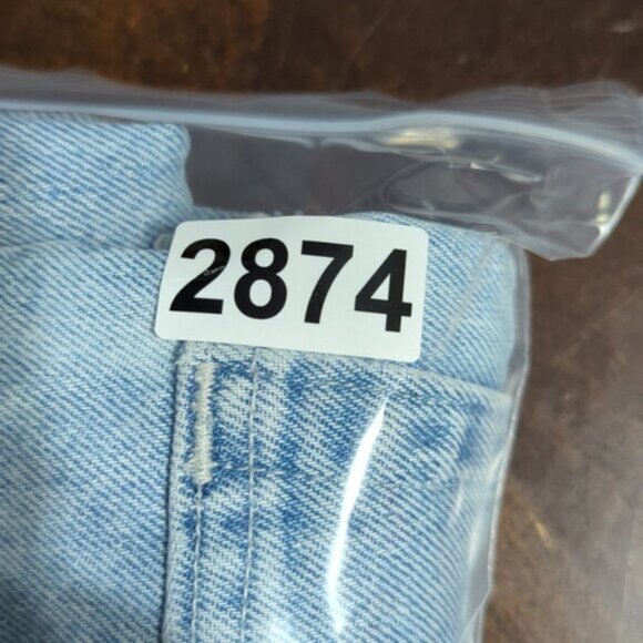 Levi's Jeans Men's 31x32 Fits 32x27 Blue Silvertab Baggy Jeans Cut Hems - Picture 13 of 13